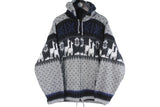 Vintage Tejidos Ruminahui Hoodie Full Zip Cardigan Large