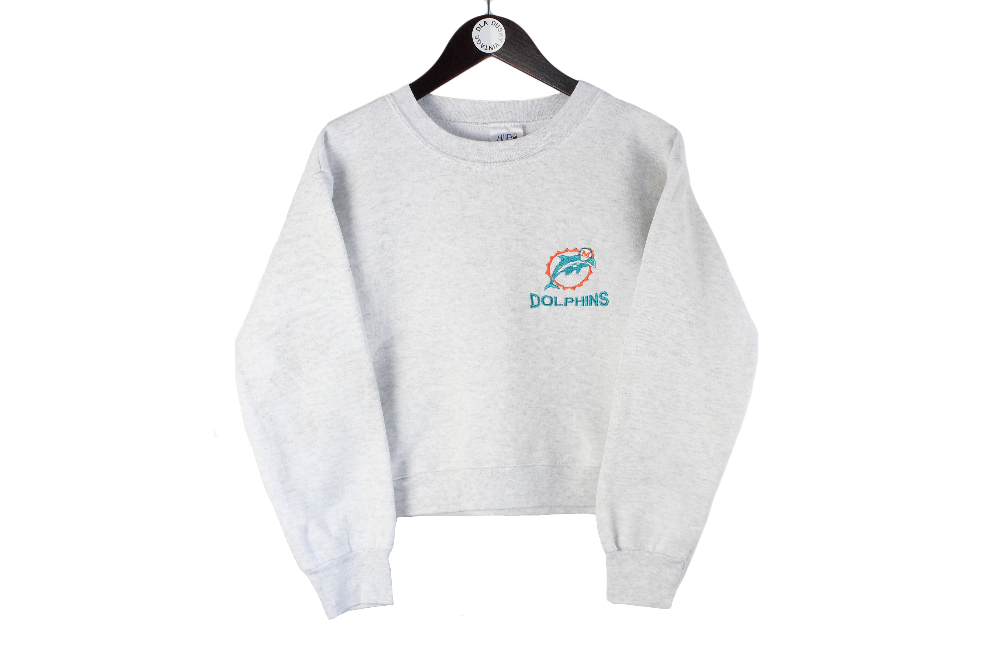 Vintage Miami Dolphins Sweater Extra Large Pullover Crewneck AOP