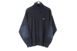 Vintage Paul & Shark Sweater XXLarge navy blue 90s made in Italy pullover jumper