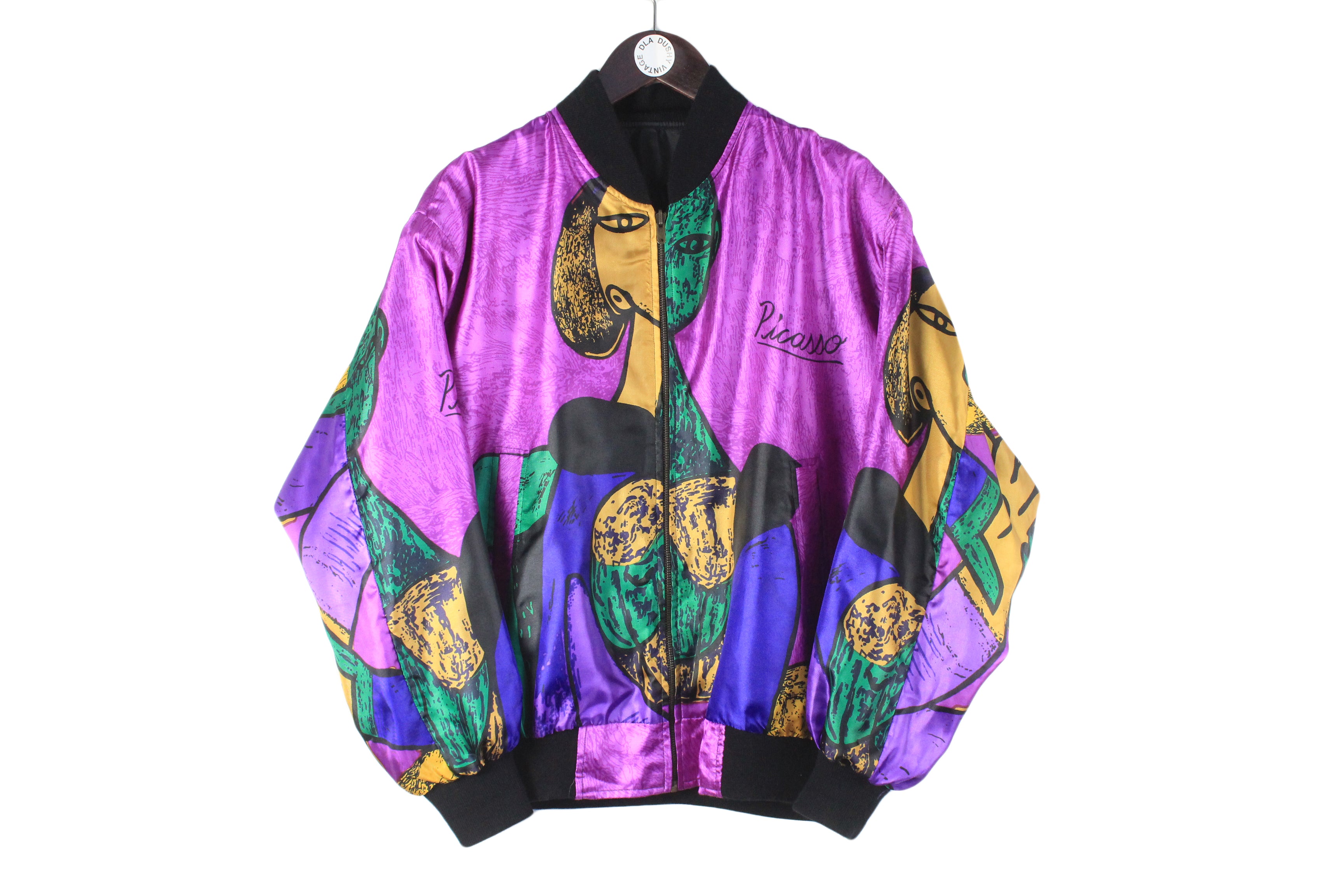 Vintage Picasso Bomber Jacket Women's Large – dla dushy