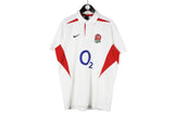 Vintage England Team Nike Rugby Shirt Jersey XLarge