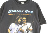 Vintage Status Quo 1991 "Rock 'Til You Drop" T-Shirt Large