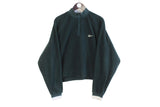 Vintage Reebok Fleece 1/4 Zip Cropped Women's XLarge