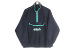 Vintage Fila Magic Line Fleece Half Zip Small