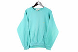 Vintage United Colors of Benetton Sweatshirt Medium blue crewneck 90s retro sport style jumper small logo
