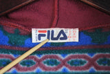 Vintage Fila Fleece Hoodie 1/4 Zip Medium / Large
