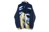 Vintage Cotton Traders Polar Bear Fleece 1/4 Zip XXLarge