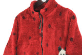 Vintage Panda Fleece Full Zip Women's Small