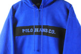 Vintage Polo Jeans by Ralph Lauren Fleece Hoodie Women's Large