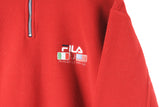 Vintage Fila Fleece 1/4 Zip XLarge