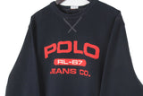 Vintage Polo Jeans by Ralph Lauren Sweatshirt Small Oversized