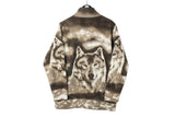Vintage Wolf Fleece Full Zip Women’s Medium / Large