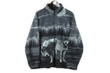 Vintage Wolf Fleece Full Zip Women’s Large