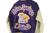 Vintage Blue Springs Wildcats Varsity Jacket Small