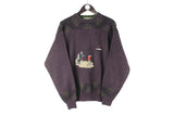Vintage Creazioni Sandro Sweater Medium / Large golf golfers club 90s retro classic pullover crewneck jumper