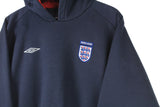 Vintage England Team Umbro Hoodie Medium