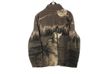 Vintage Wolf Fleece Full Zip Women's Large