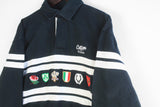 Vintage Six Nations Cotton Traders Rugby Shirt Medium