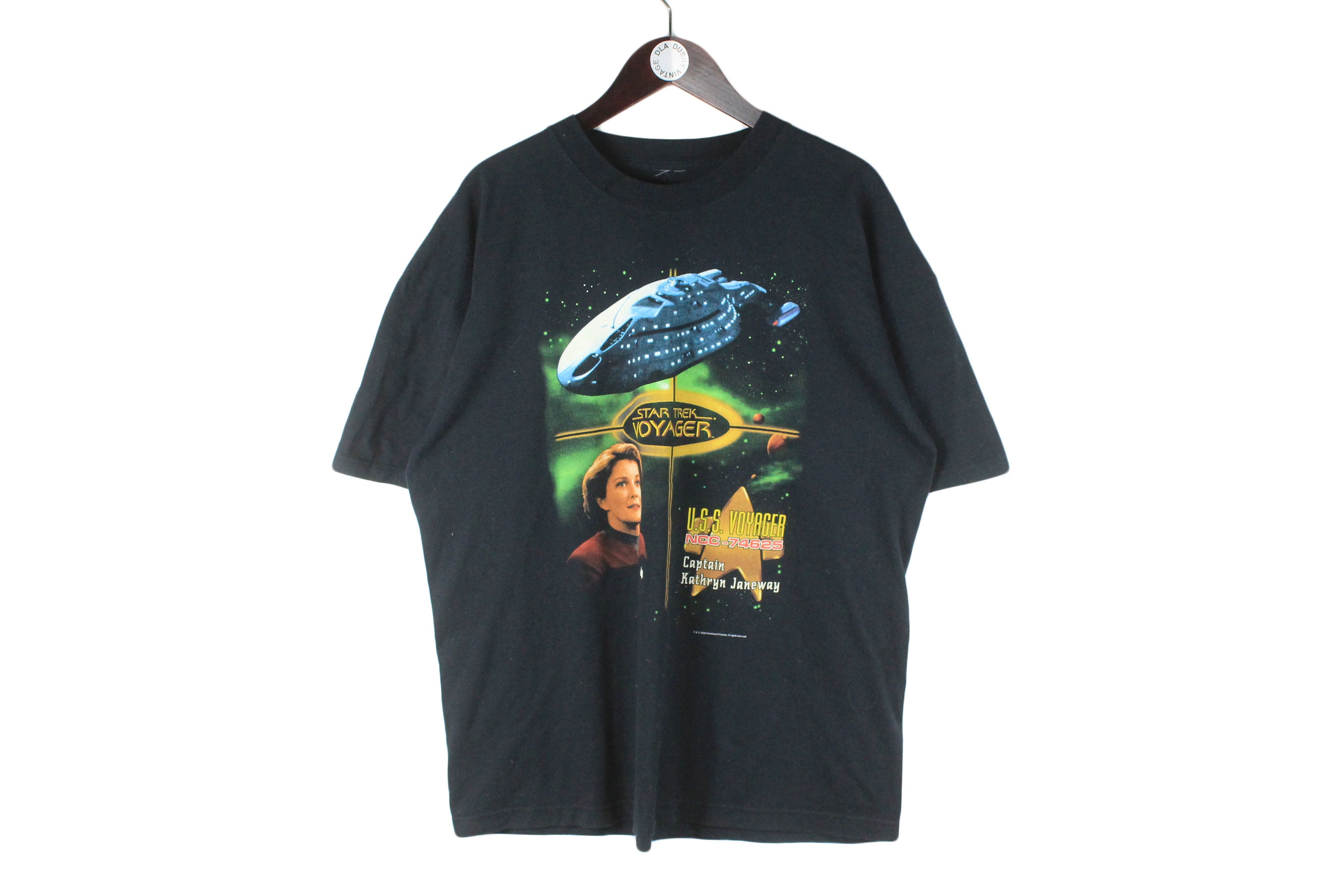 Vintage Star Trek Voyager 2000 T-Shirt Large – dla dushy