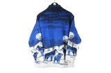 Vintage Wolf Fleece Full Zip Women’s Large / XLarge
