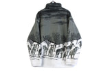 Vintage Wolf Fleece Full Zip Large