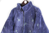 Vintage Floral Fleece Full Zip Large