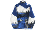 Vintage Wolf Fleece Full Zip Medium