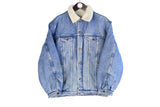 Vintage Across Sherpa Denim Jacket Small