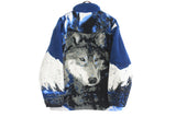 Vintage Wolf Fleece Full Zip Medium