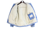 Vintage Across Sherpa Denim Jacket Small