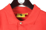 Vintage Ferrari Polo T-Shirt Medium
