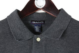 Vintage Gant Long Sleeve Polo T-Shirt Large