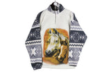 Vintage Horse Fleece 1/4 Zip Small