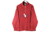 Vintage Winnie The Pooh Fleece 1/4 Zip Medium