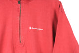 Vintage Champion Sweatshirt Half Zip Medium