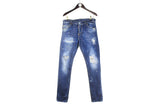Dsquared2 Jeans 46 streetwear made in Italy blue ripped denim pants