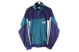 Vintgae Adidas Tracksuit XLarge blue green 90s retro sport jacket and track pants big logo suit