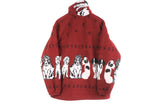 Vintage Dog Print Fleece Full Zip XLarge / XXLarge