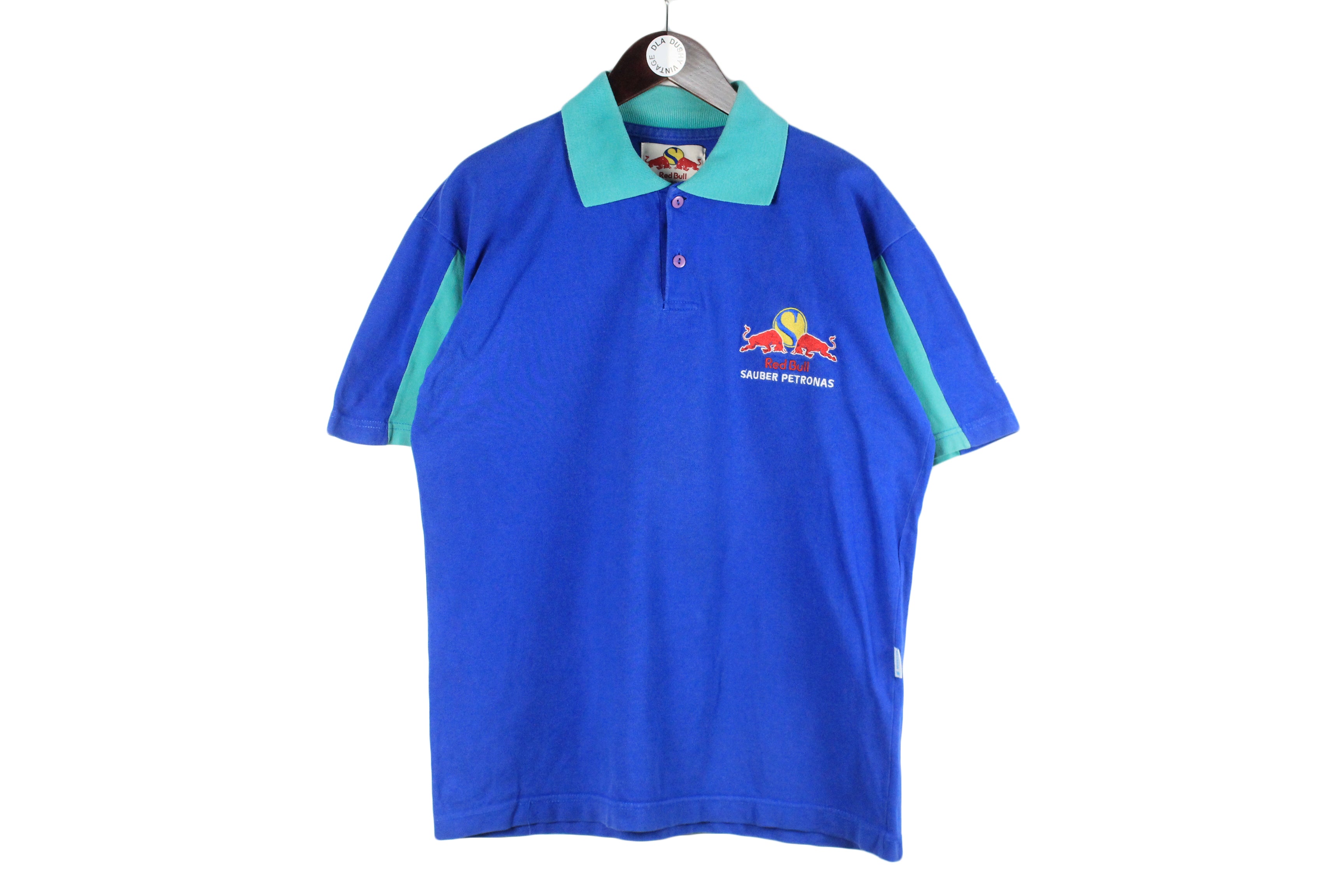Vintage Red Bull Sauber Petronas Polo T-Shirt Large – dla dushy