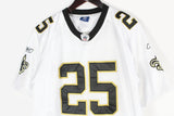 Vintage Reggie Bush #25 New Orleans Saints Reebok Jersey T-Shirt Large