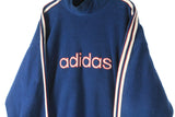 Vintage Adidas Fleece Turtleneck Sweatshirt XXLarge
