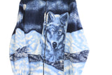 Vintage Wolf Fleece Full Zip Small