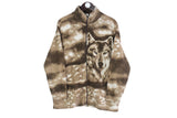 Vintage Wolf Fleece Full Zip Women's Medium