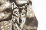 Vintage Wolf Fleece Full Zip Women's Medium