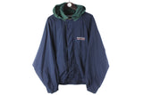 Vintage Nautica Jacket Medium blue small logo 90s retro sport style windbreaker classic