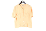 Vintage Jil Sander+ Blouse Women's 40 cotton 90s retro luxury light wear shirt