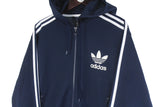Vintage Adidas Hooded Track Jacket Medium