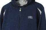 Vintage Umbro Hoodie Full Zip Small