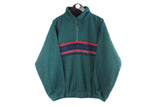 Vintage C&A Fleece 1/4 Zip Large
