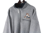 Vintage Taz Warner Bros Fleece 1/4 Zip XXLarge
